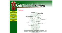 Desktop Screenshot of gaertnerei-simon.de