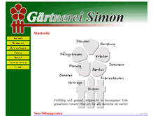 Tablet Screenshot of gaertnerei-simon.de